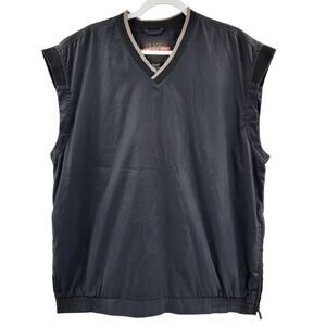 IZOD XFG X-treme Function Black Golfwear Vest Side Zip Breathable Men's Size XL